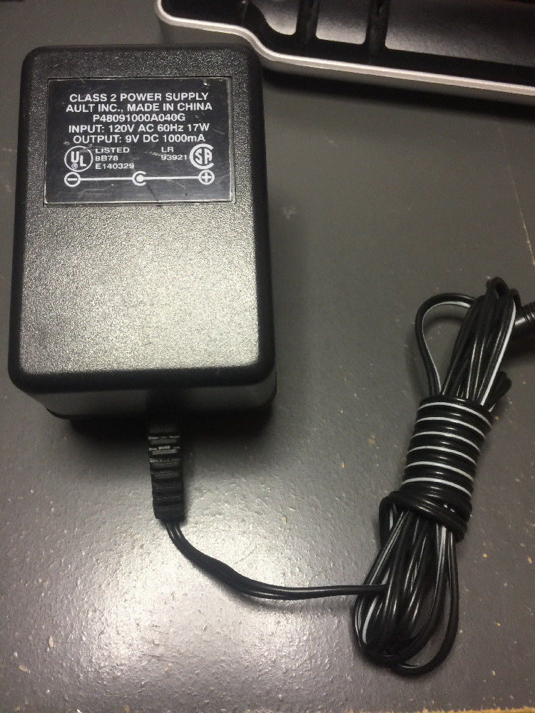 New Ault Inc P48091000A040G Class 2 Power Supply 9V DC 1000mA ac adapter